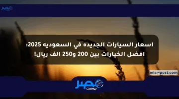 أسعار السيارات الجديدة في السعودية 2025: أفضل الخيارات بين 200 و250 ألف ريال!